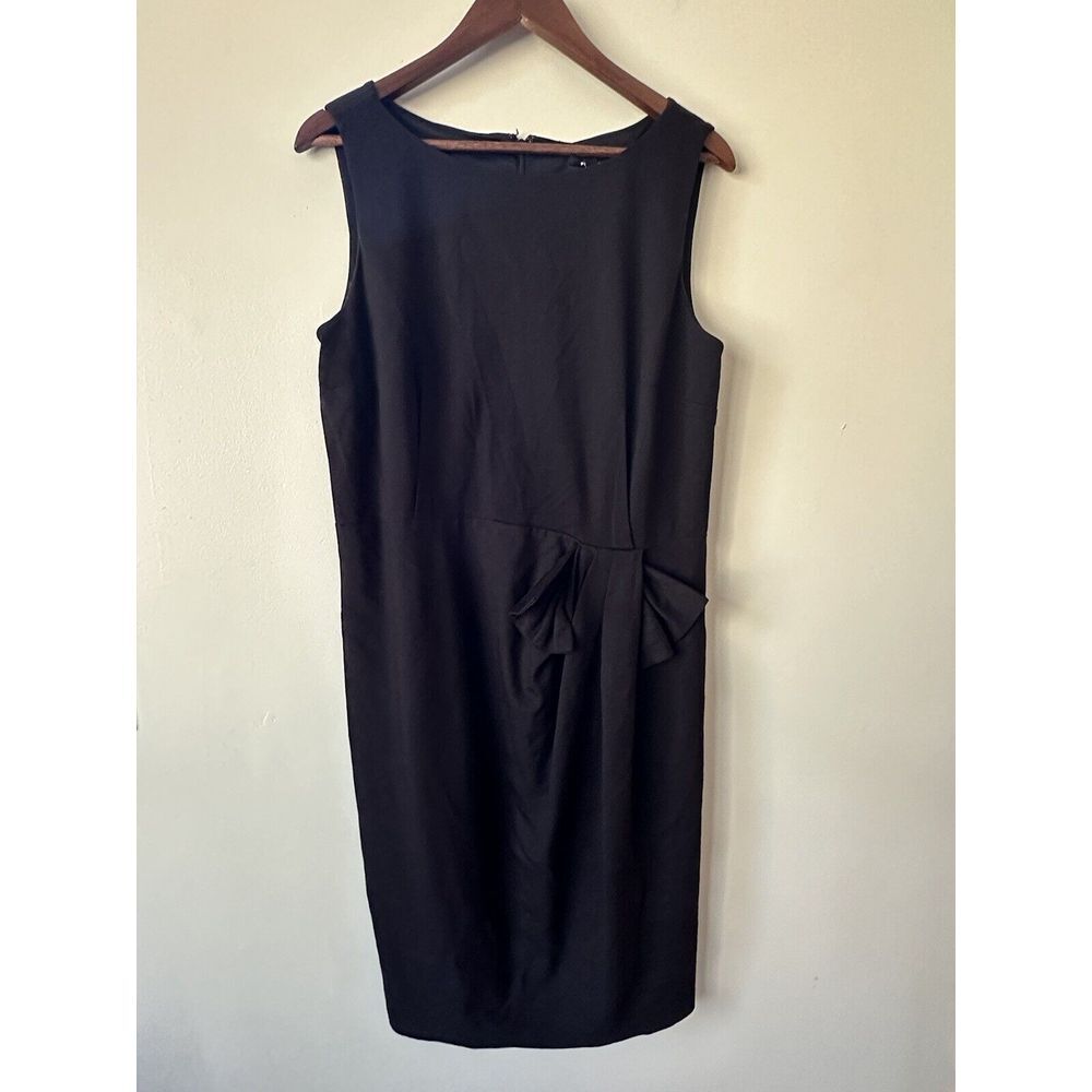 Premise Women 12 Little‎ Black Dress Faux Bow Business Formal Lined